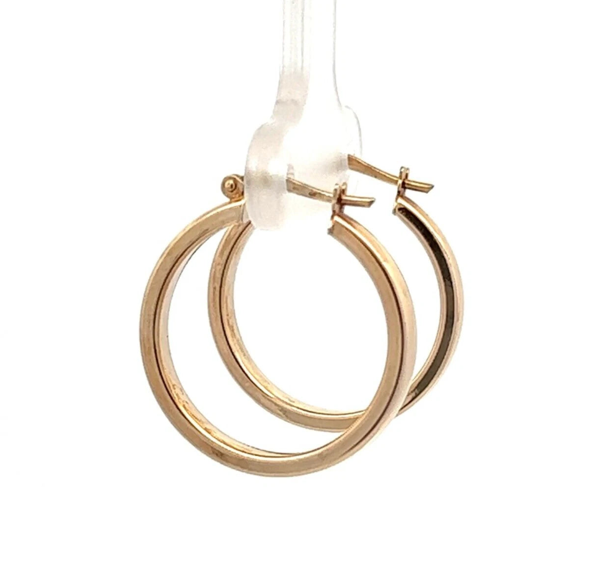 9Ct Yellow Gold 2.9x17.3mm Knife Edge Huggie Hoop Earrings
