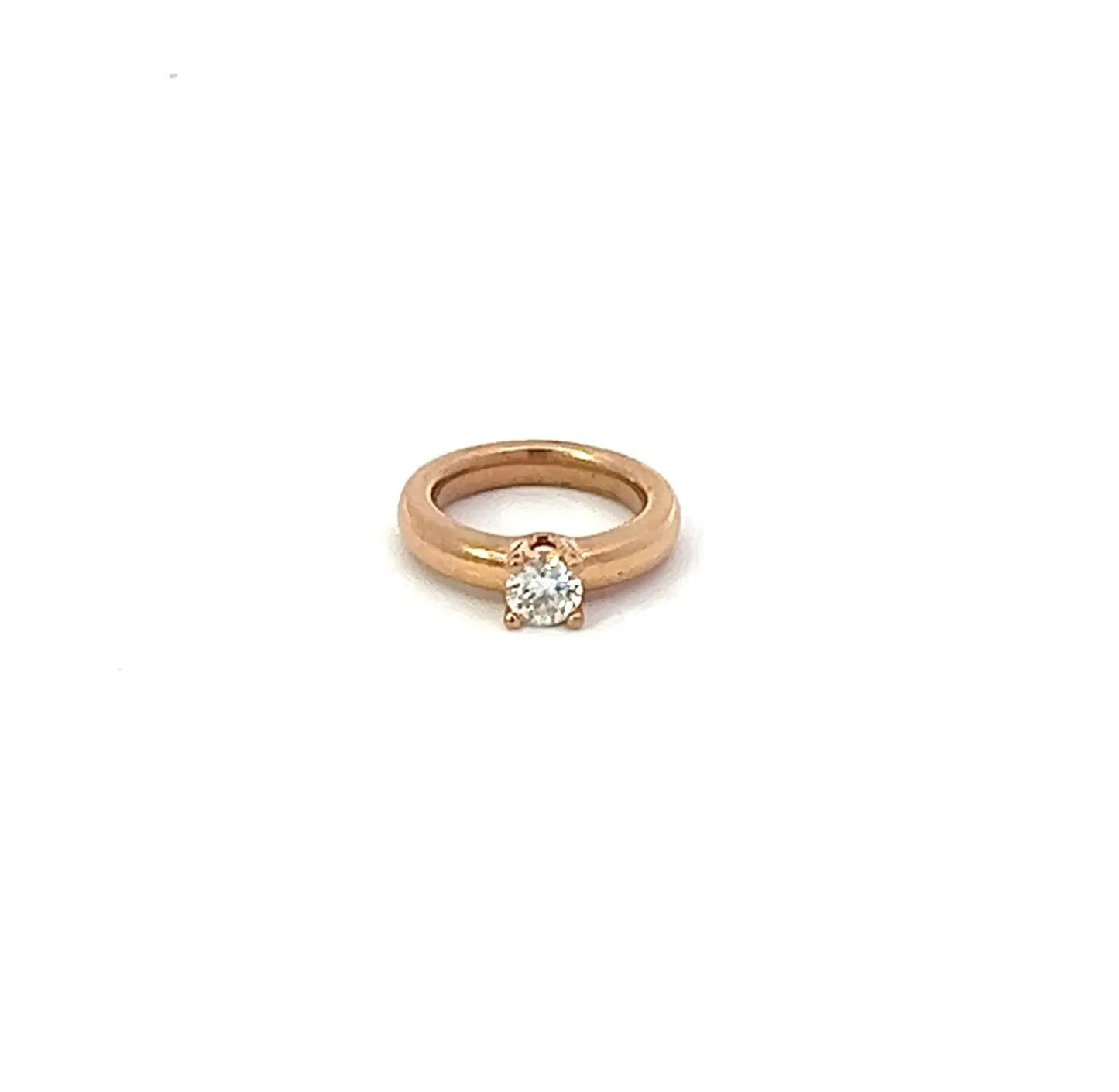 18Ct Rose Gold Diamond Ring Pendant