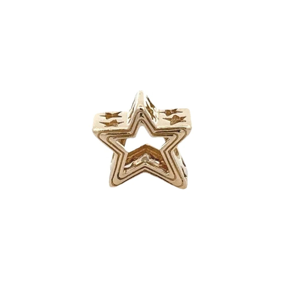 14Ct Yellow Gold Pandora Radiant Star Charm #752361C00 - Retired