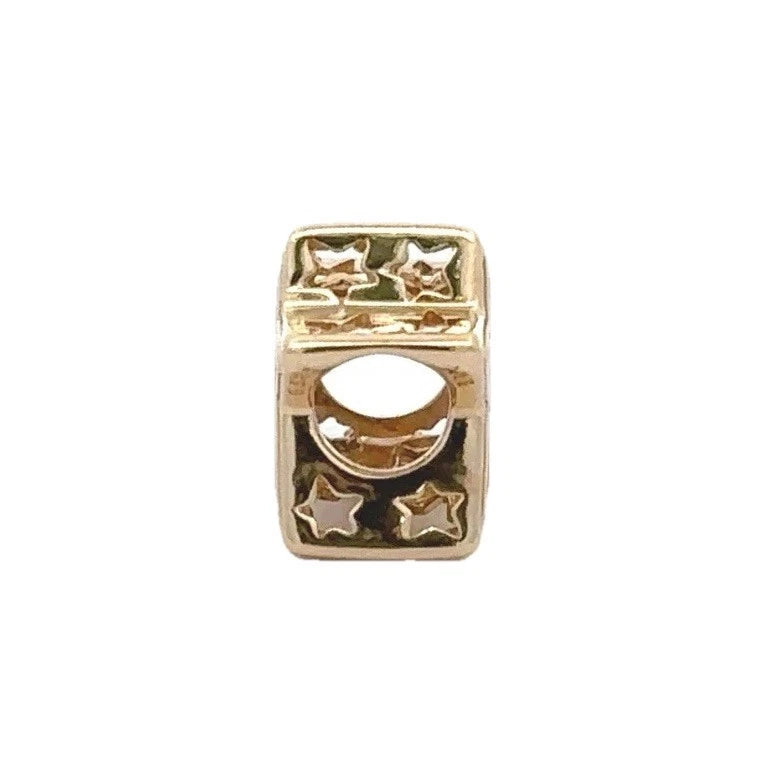 14Ct Yellow Gold Pandora Radiant Star Charm #752361C00 - Retired