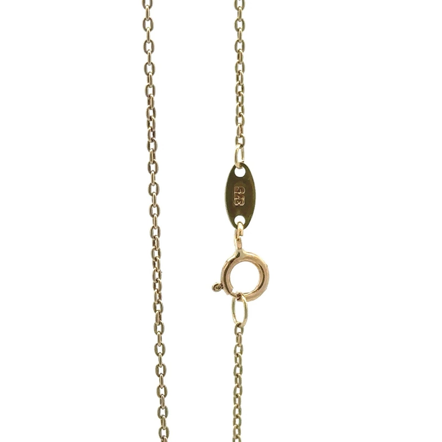 9Ct Yellow Gold Infinity 44cm Trace Necklace