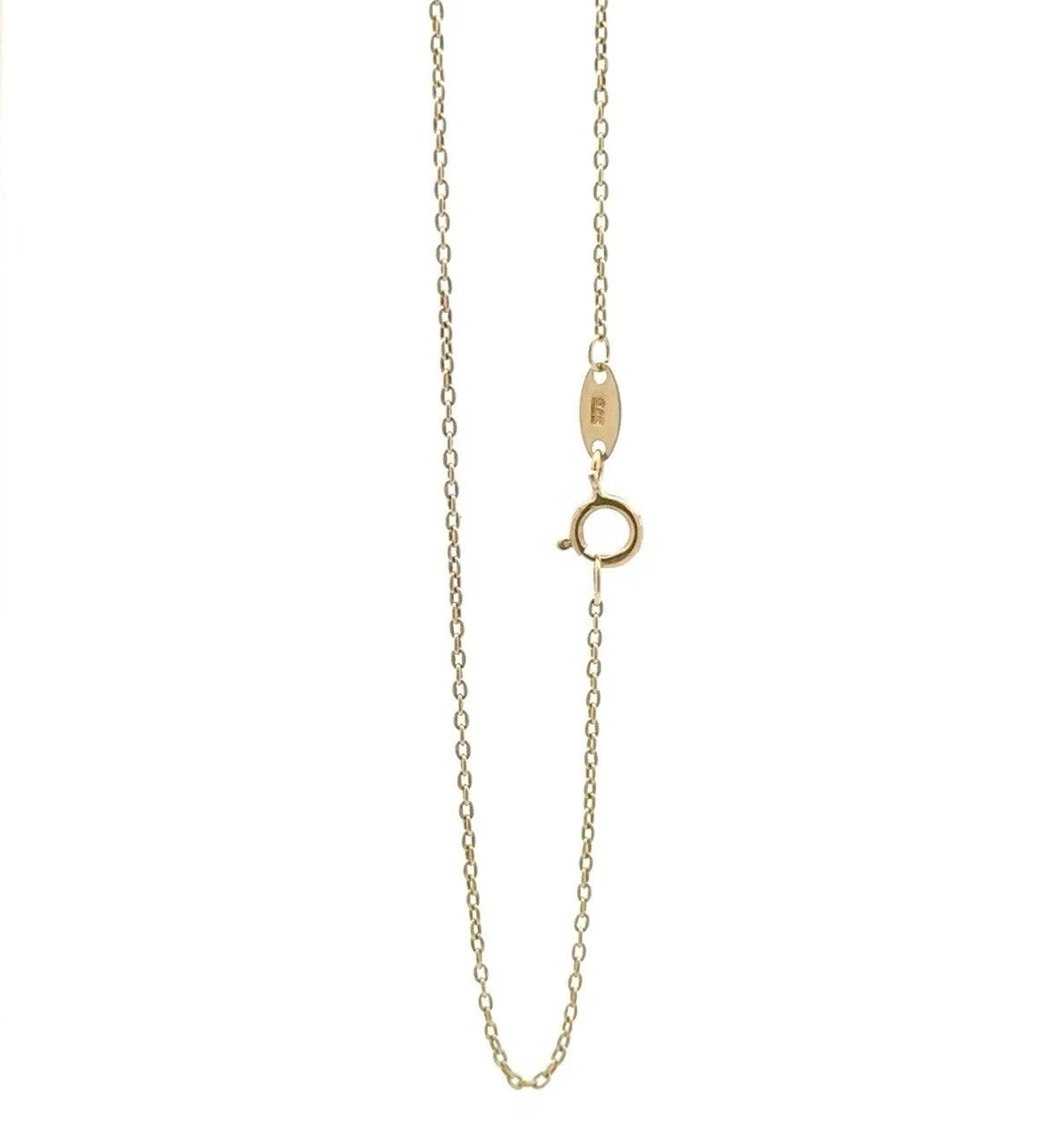 9Ct Yellow Gold Infinity 44cm Trace Necklace