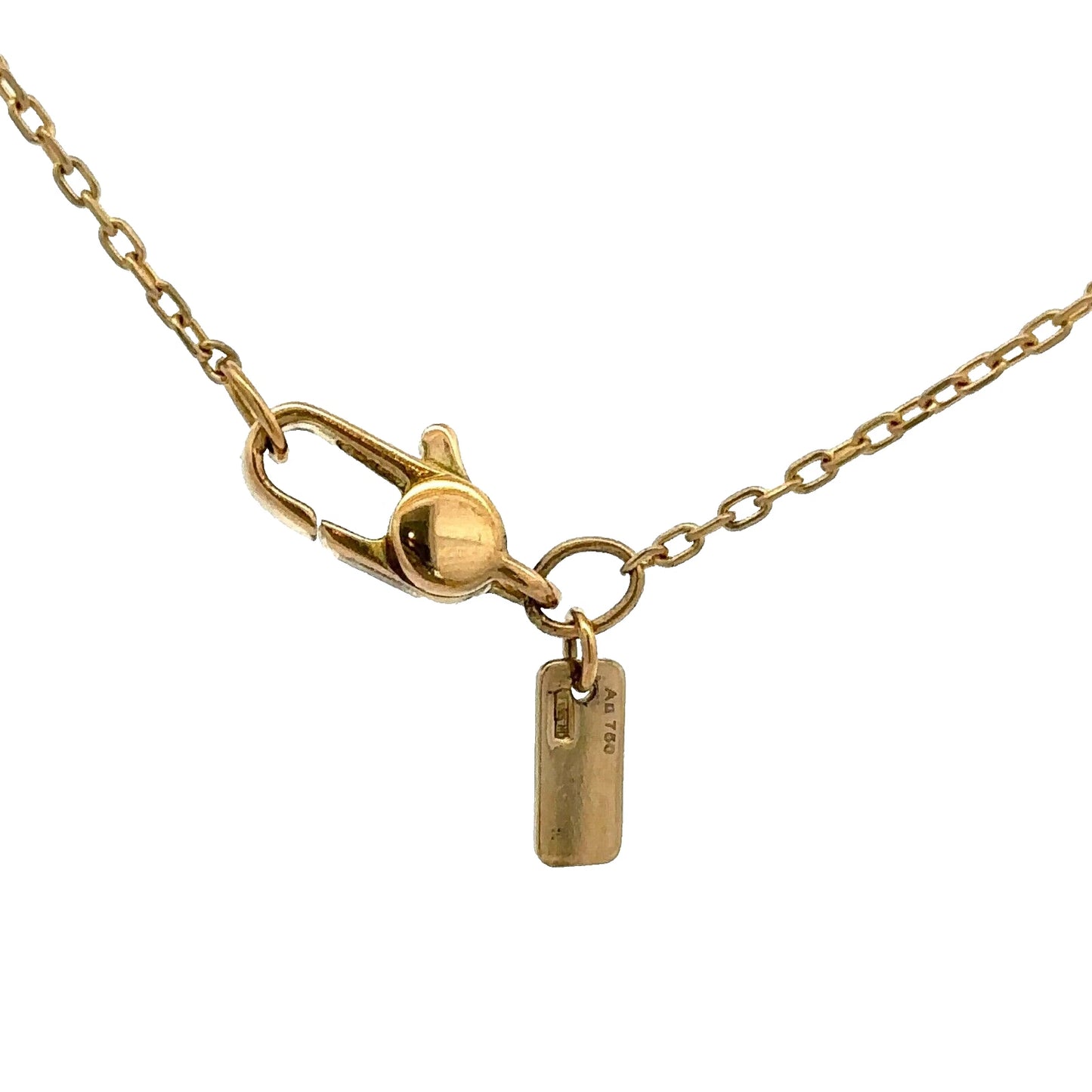 Gucci 18Ct Yellow Gold Icon Twirl 42cm Trace Chain Necklace