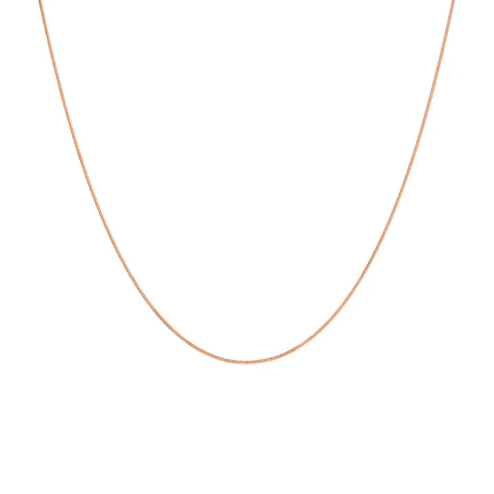 9Ct Rose Gold Morganite & Diamond Accent Floral Enhancer 60cm Trace Necklace