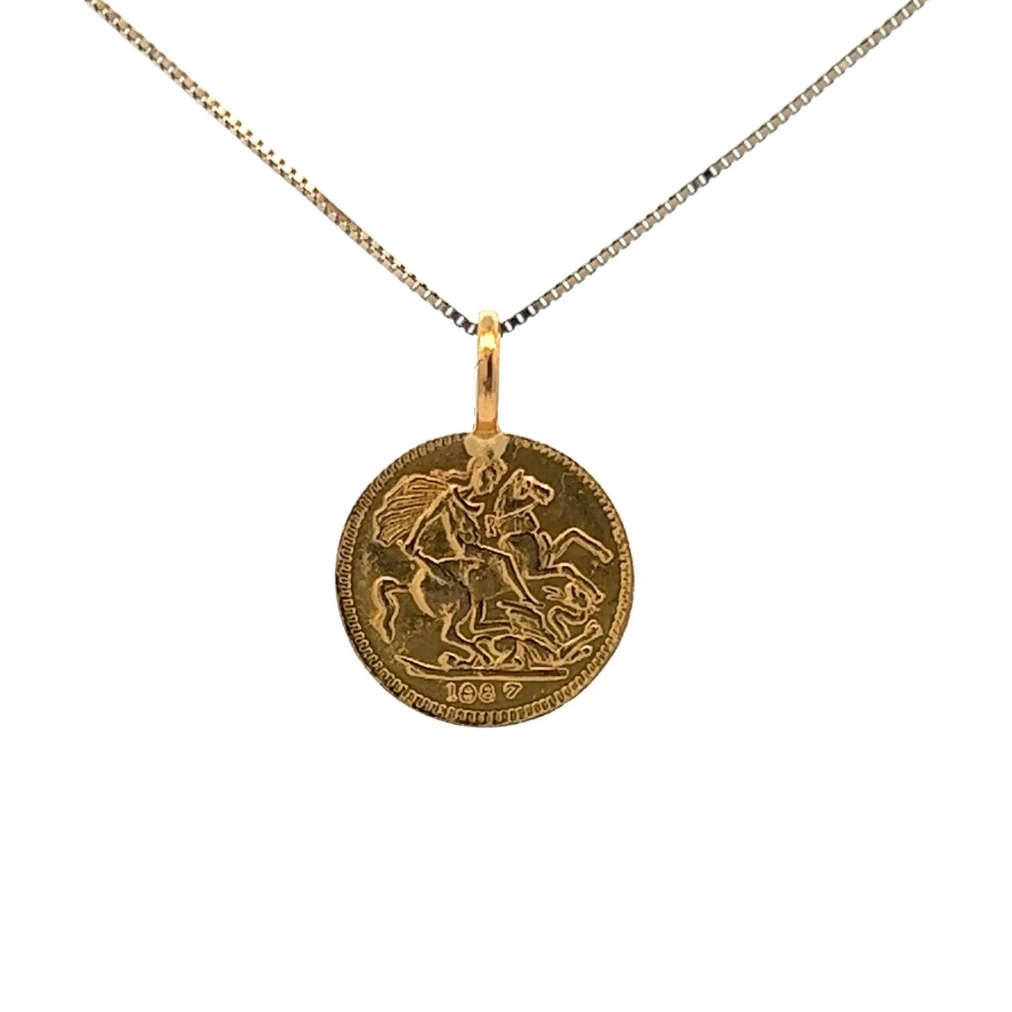 20Ct Yellow Gold Panchayudha Pendant