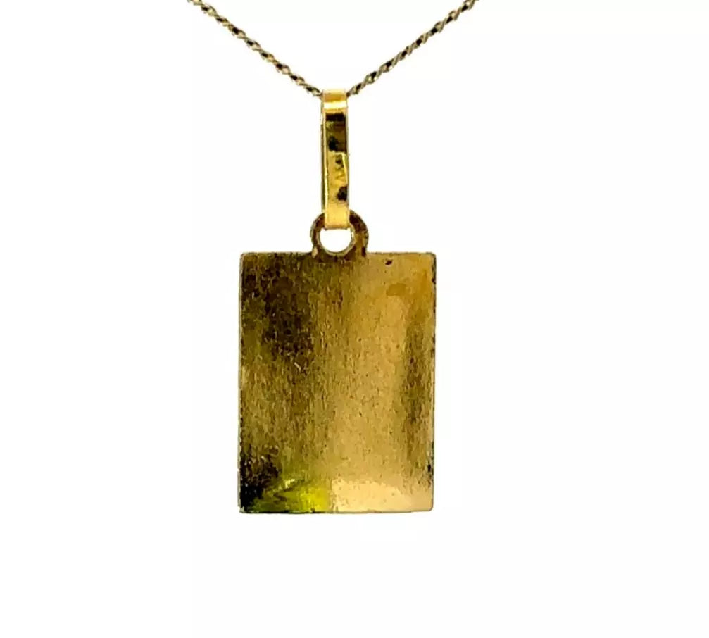 18Ct Yellow Gold 'K' Initial Charm Pendant
