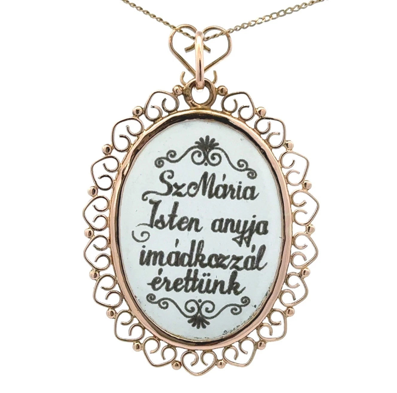14Ct Yellow Gold Mary Pendant