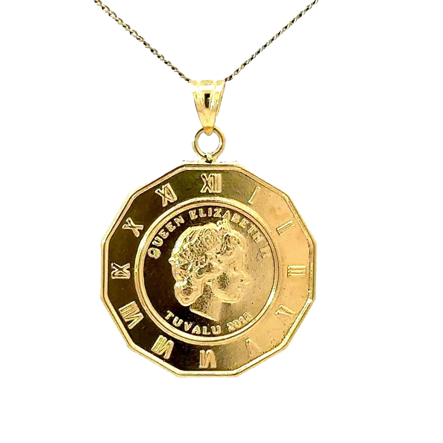 18Ct Yellow 2018 Queen Elizabeth II Tuvalu 'Keep On Dreaming' Pendant