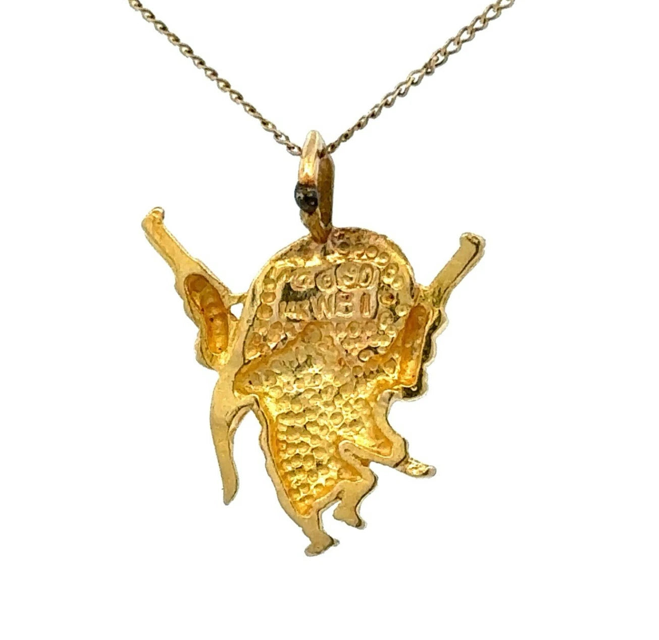 14Ct Yellow Gold Vintage Looney Tunes Yosemite Sam Slider Charm Pendant