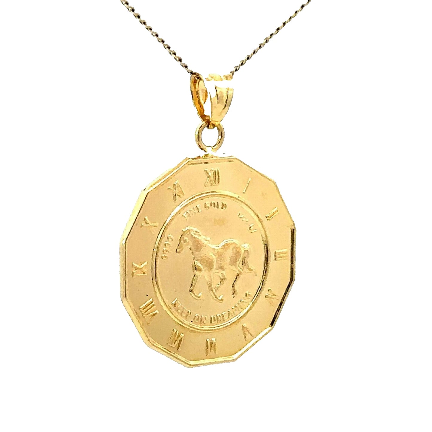 18Ct Yellow 2018 Queen Elizabeth II Tuvalu 'Keep On Dreaming' Pendant