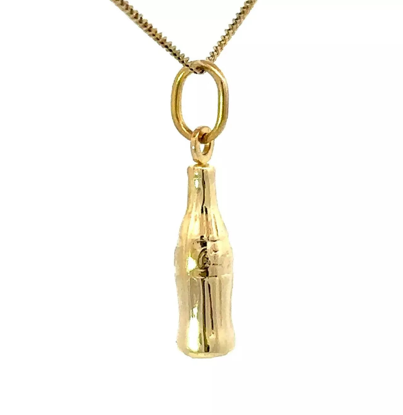 9Ct Yellow Gold Bottle Charm Pendant