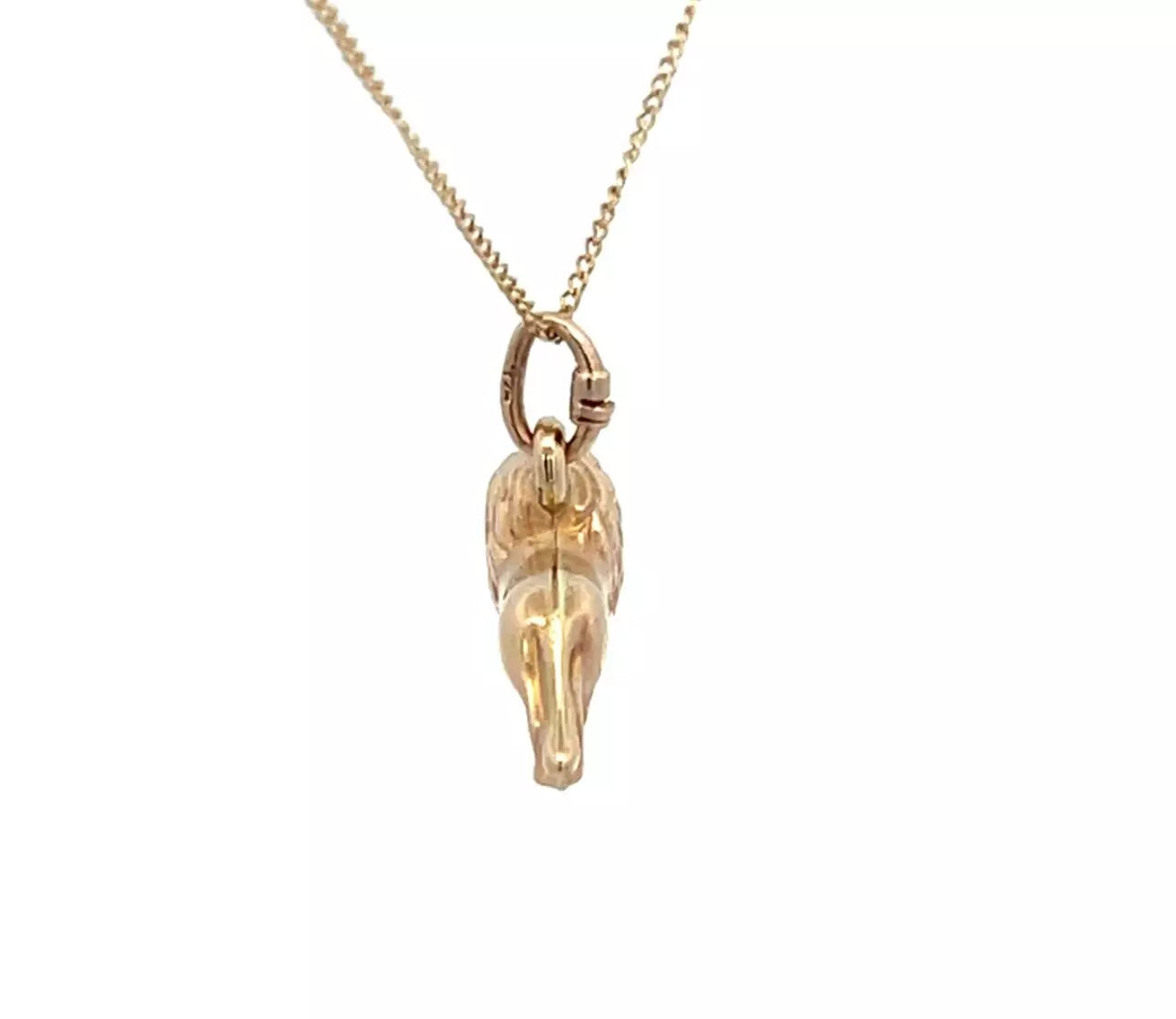 9Ct Yellow Gold Lion Charm Pendant