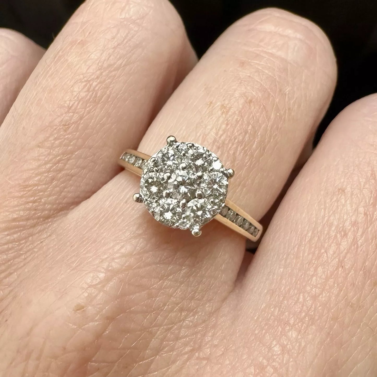 9Ct Yellow Gold .60 Carat TW Diamond Ring