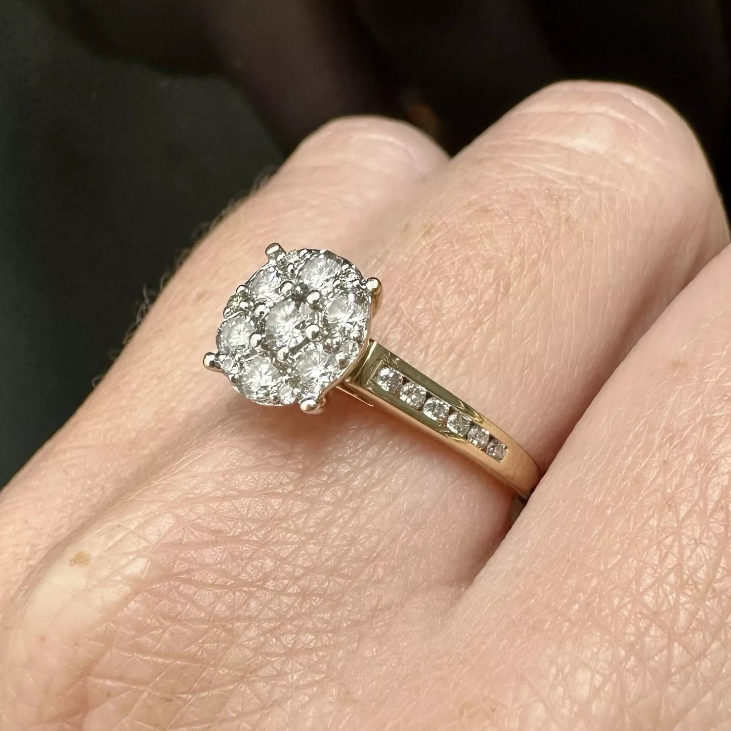 9Ct Yellow Gold .60 Carat TW Diamond Ring