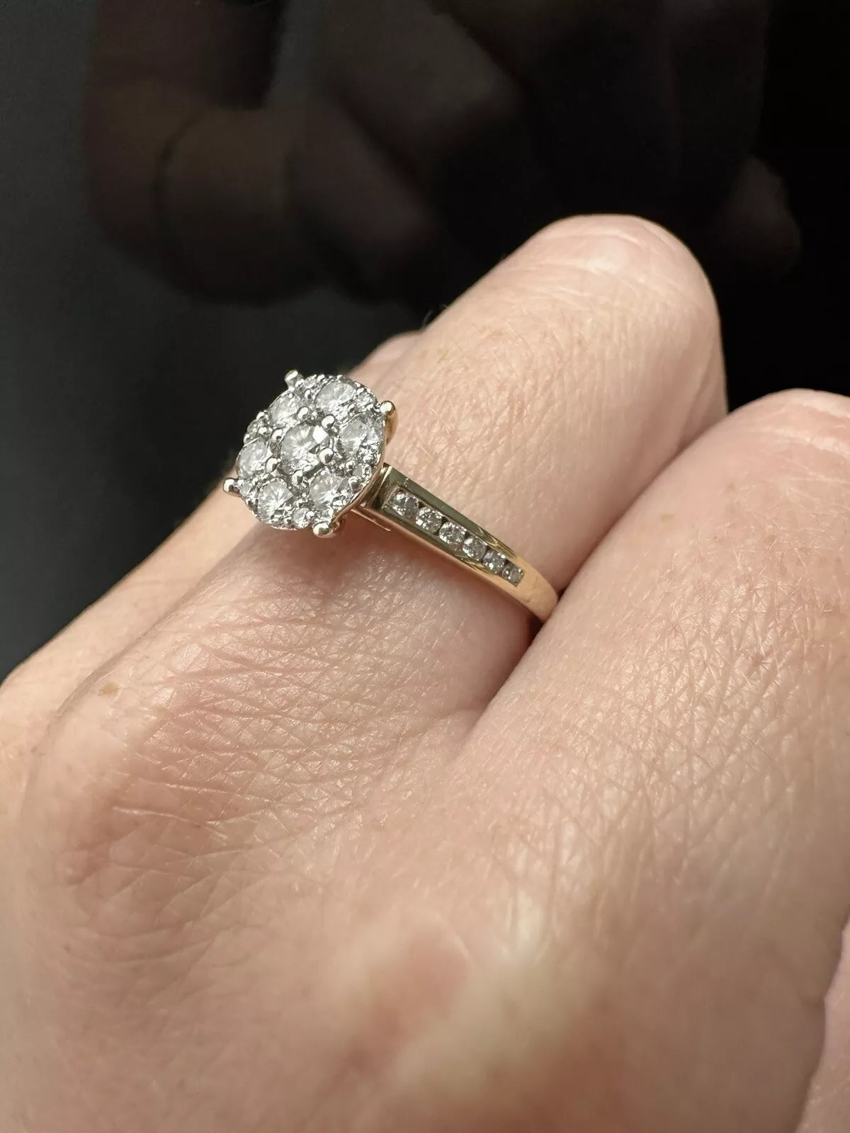 9Ct Yellow Gold .60 Carat TW Diamond Ring