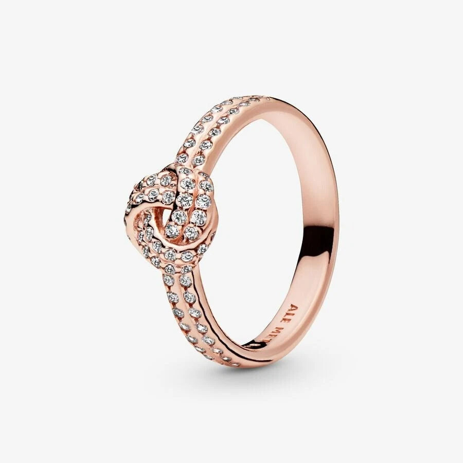 Pandora Timeless Collection Shimmering Knot CZ Ring 180997CZ-48