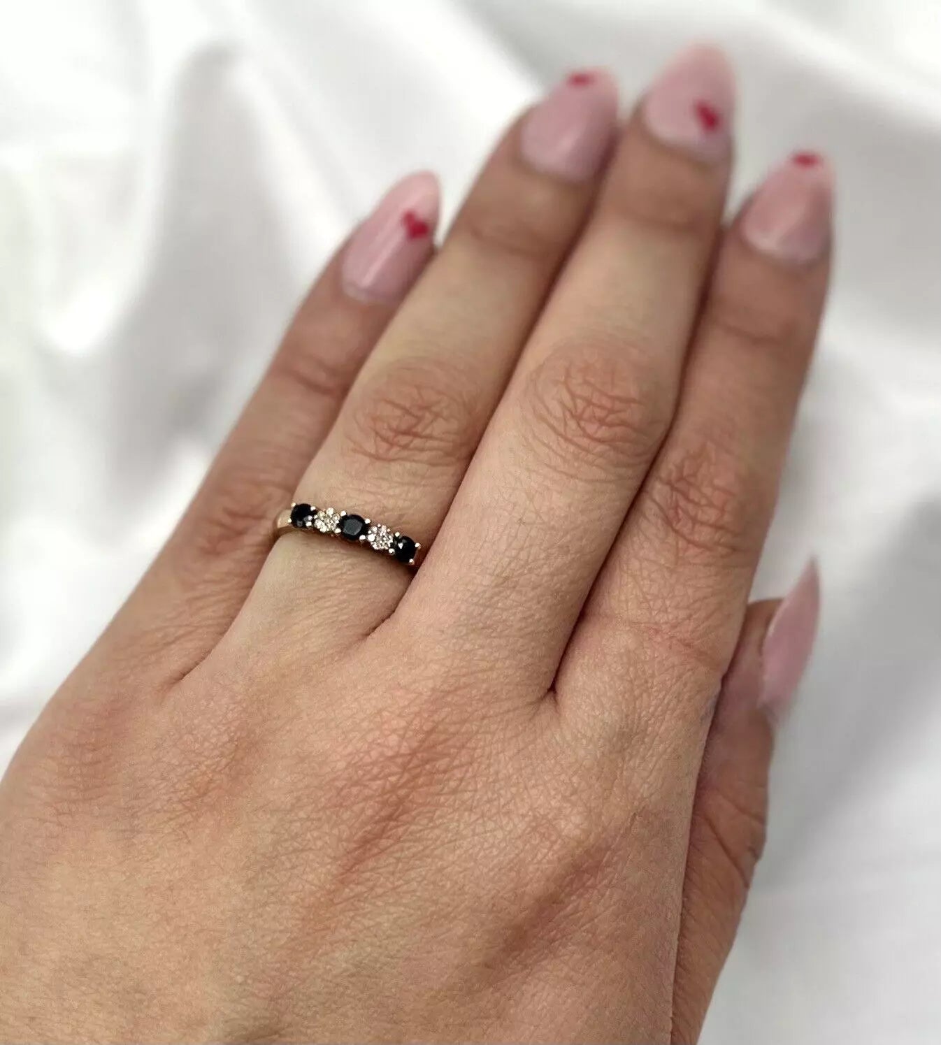 10Ct Yellow Gold Sapphire & Diamond Cluster Ring