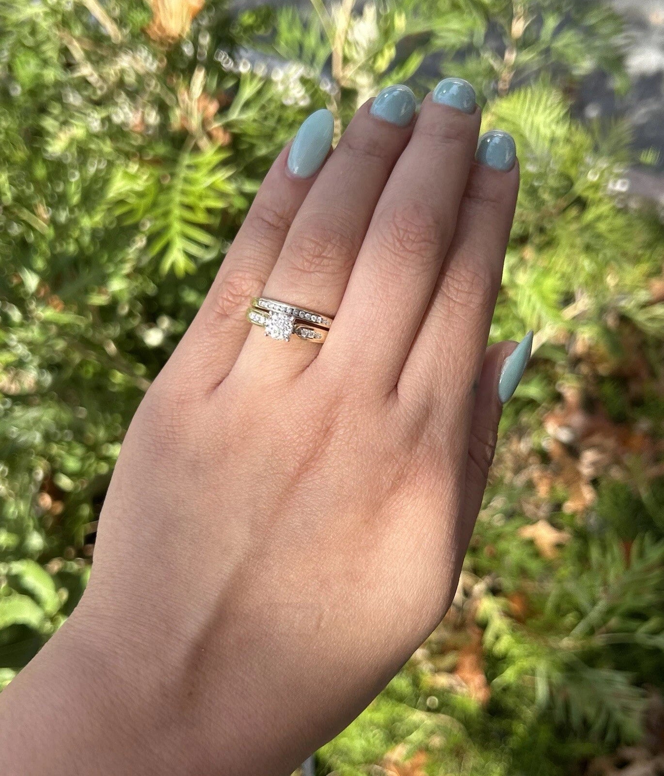 10Ct Yellow Gold 0.50 Carat TW Bridal Ring Set