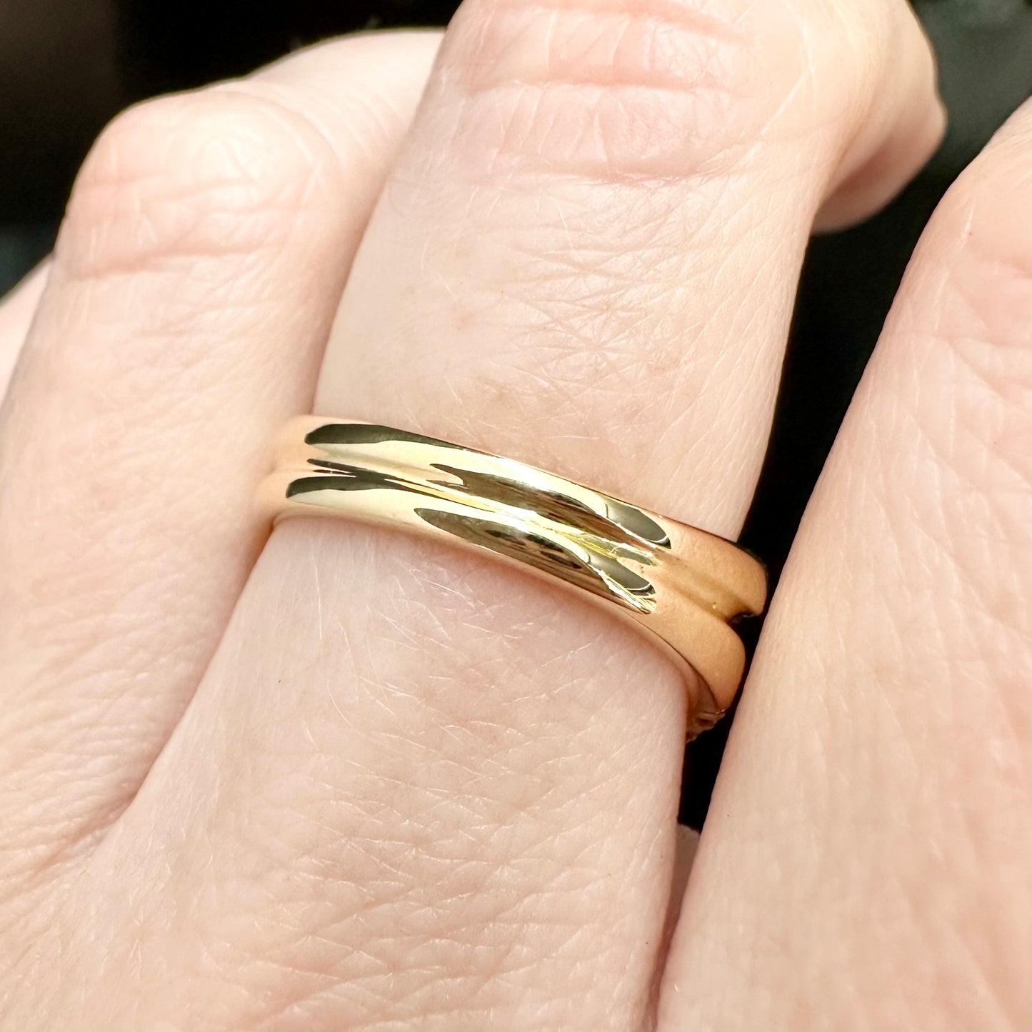 18Ct Yellow Gold 1.00Ct TW Diamond Dress Ring Sz M 1/2