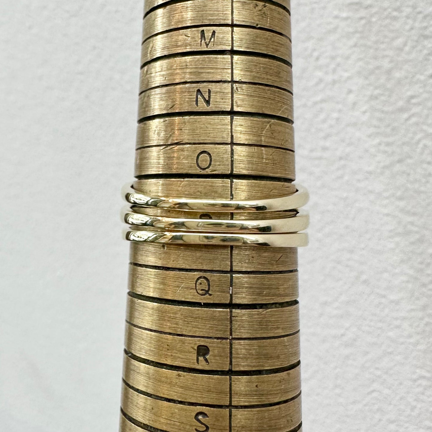 9Ct Yellow Gold 1.5 Carat TW Diamond Simulant Bridal Ring Set Sz O 1/2