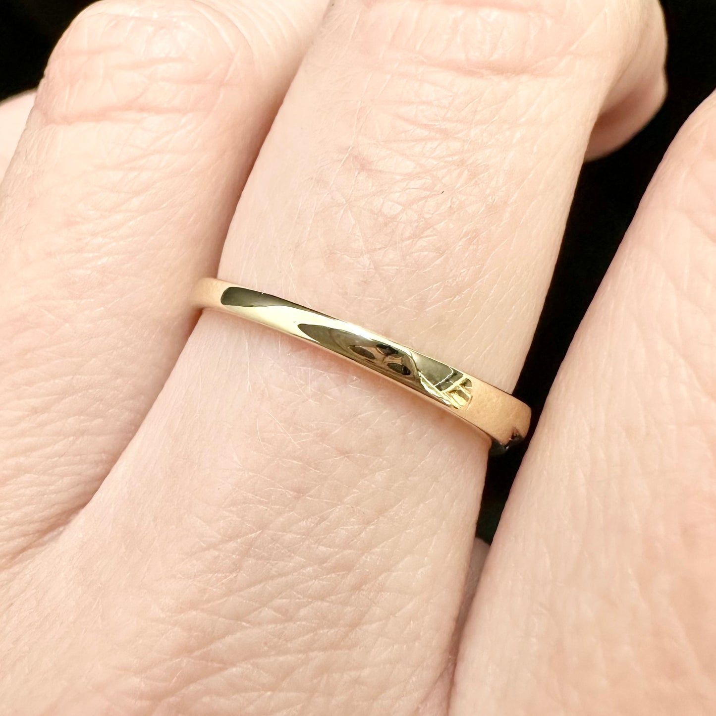 9Ct Yellow Gold .07Ct TW Diamond Wishbone Ring Sz O