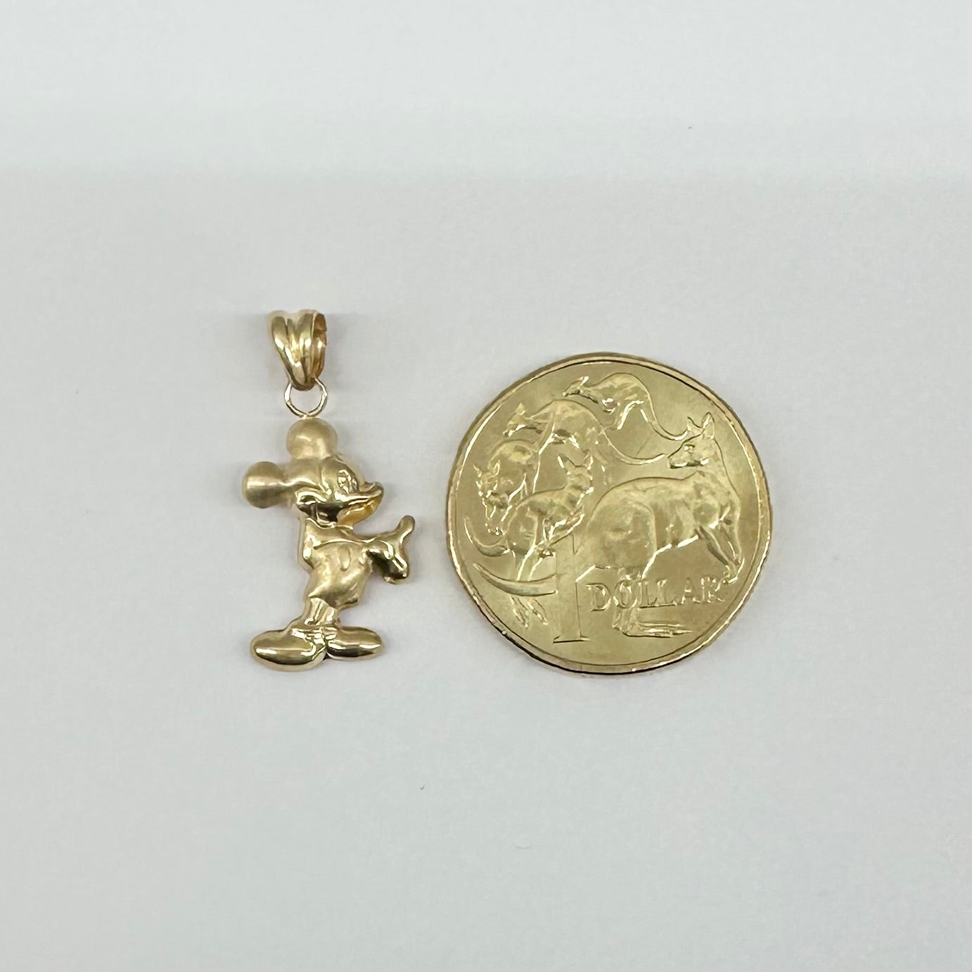 18Ct Yellow Gold Mickey Mouse Pendant