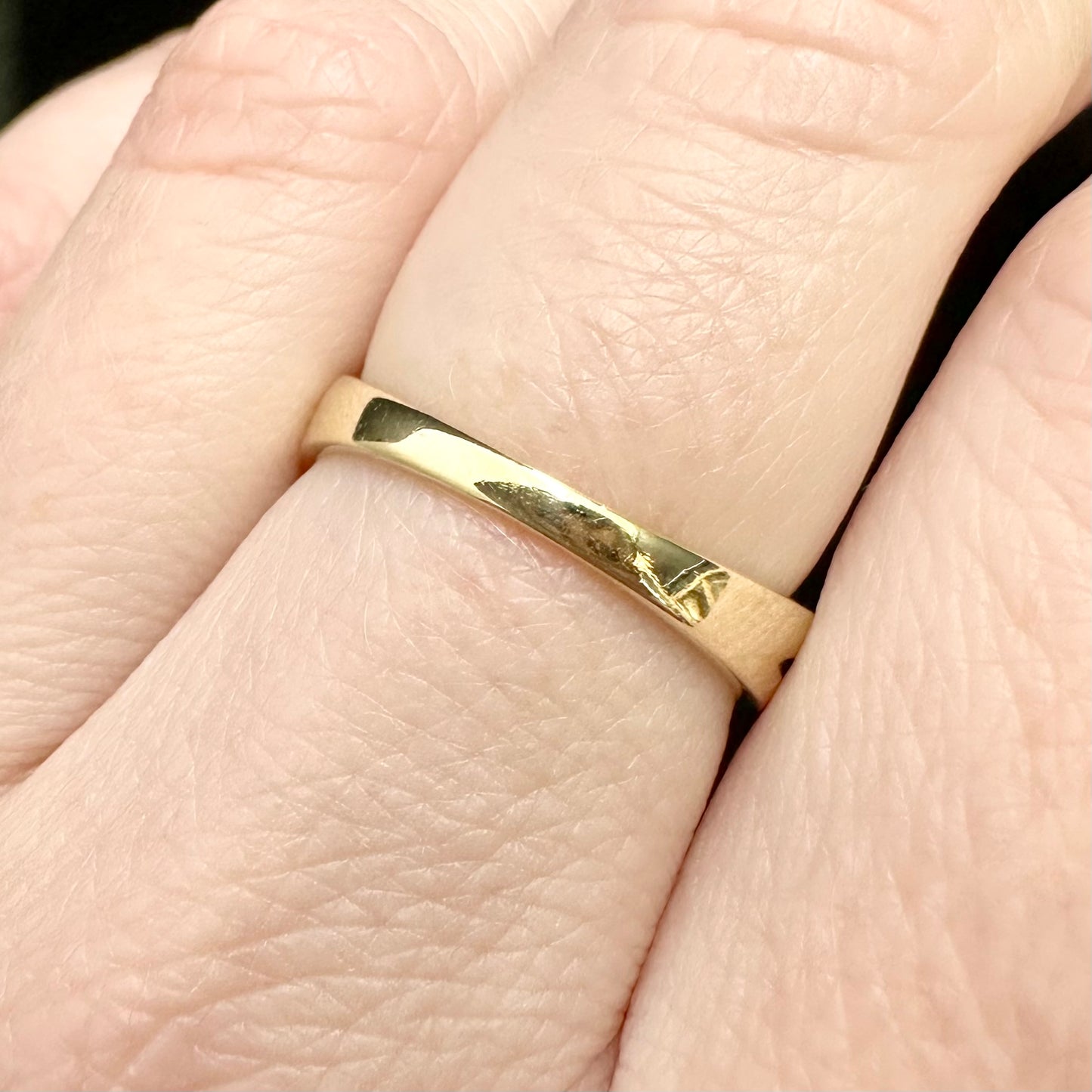 10Ct Yellow Gold .27Ct TW Diamond Crossover Band Ring Sz L 1/2