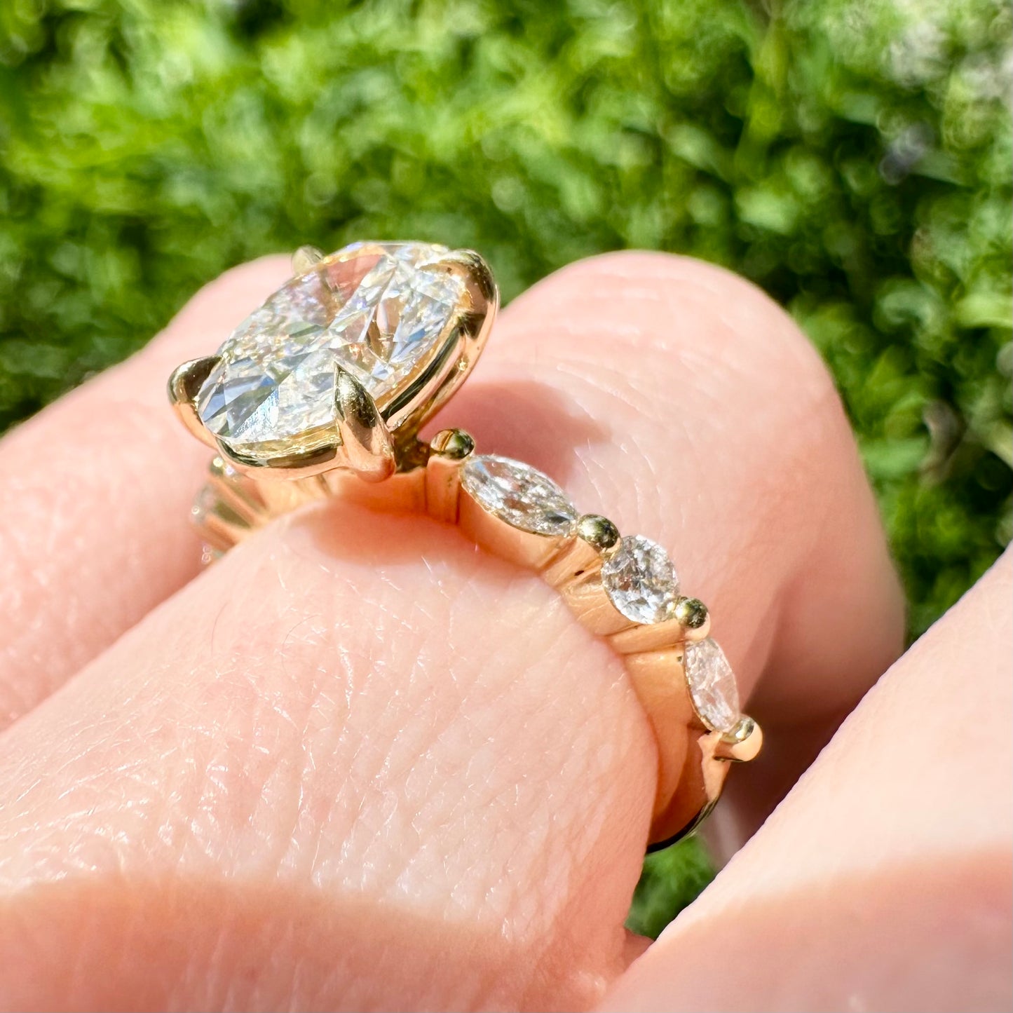 18Ct Yellow Gold TW Laboratory Grown Diamond Engagement Ring Sz I 1/2