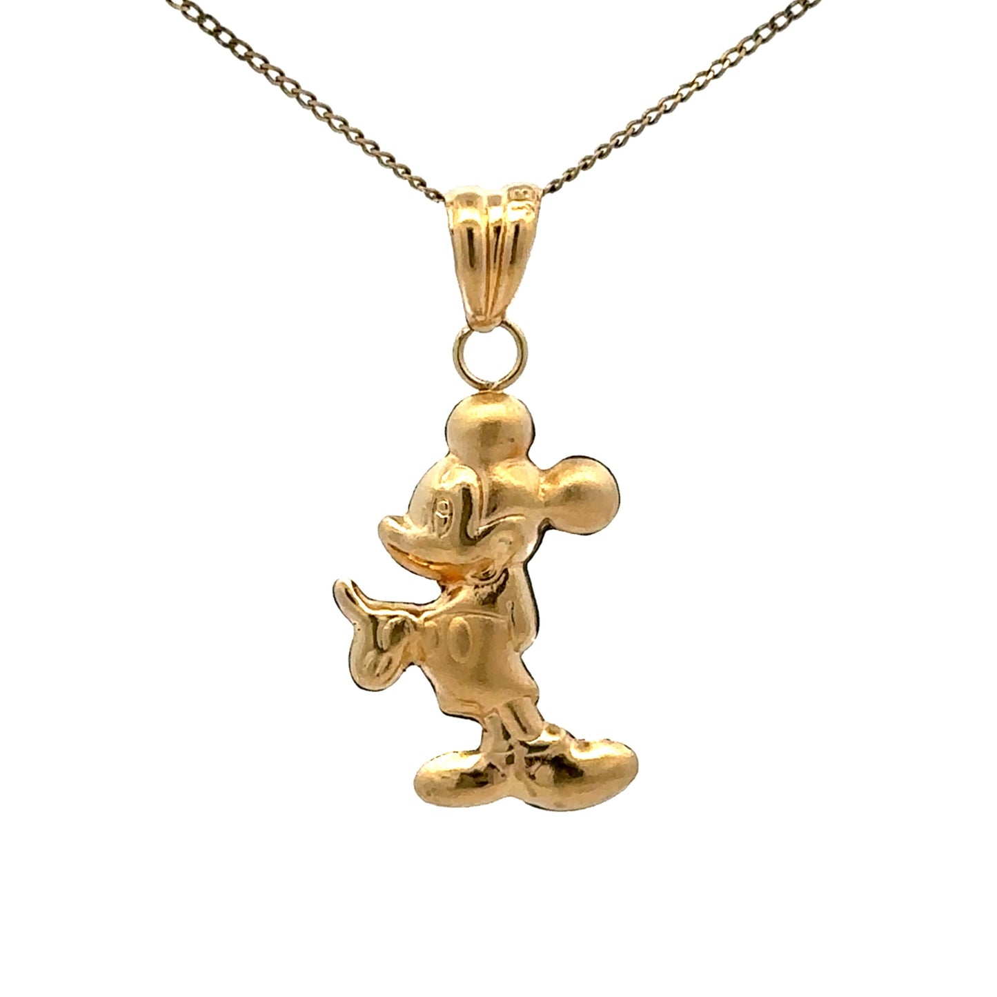 18Ct Yellow Gold Mickey Mouse Pendant