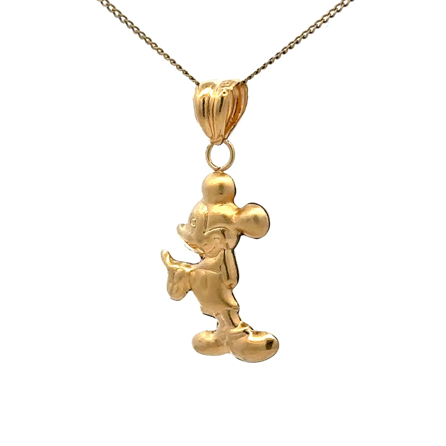 18Ct Yellow Gold Mickey Mouse Pendant