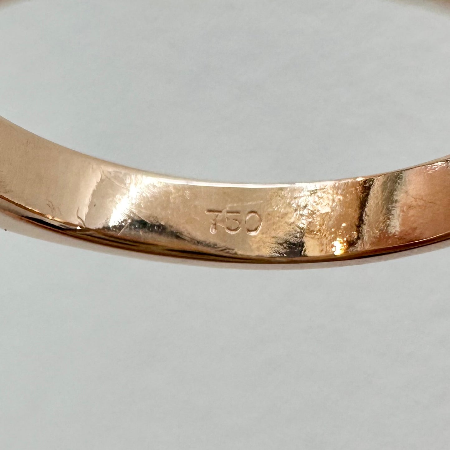 18Ct Rose Gold 1.32Ct TW Diamond Engagement Ring Sz P 1/2