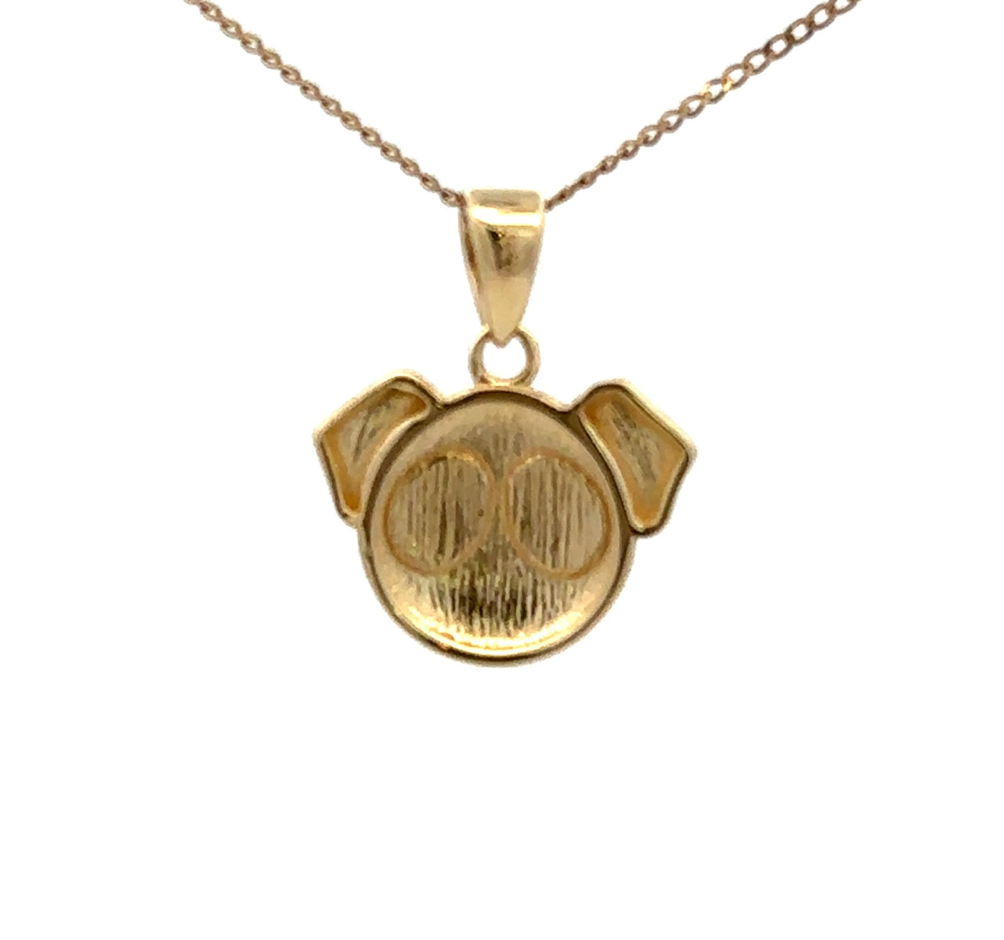 9Ct Yellow Gold Dog Pendant