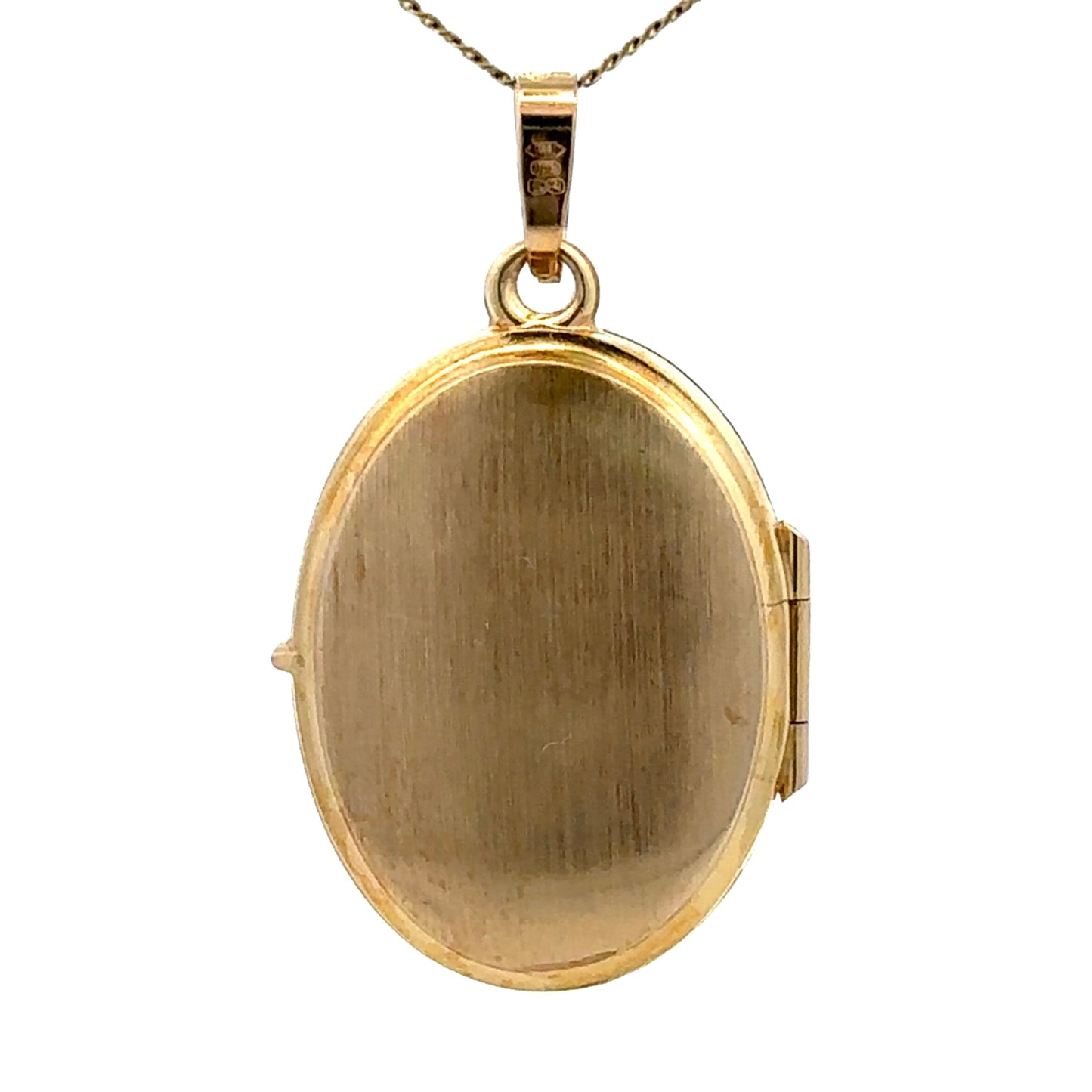 9Ct Yellow Gold Filigree Oval Locket