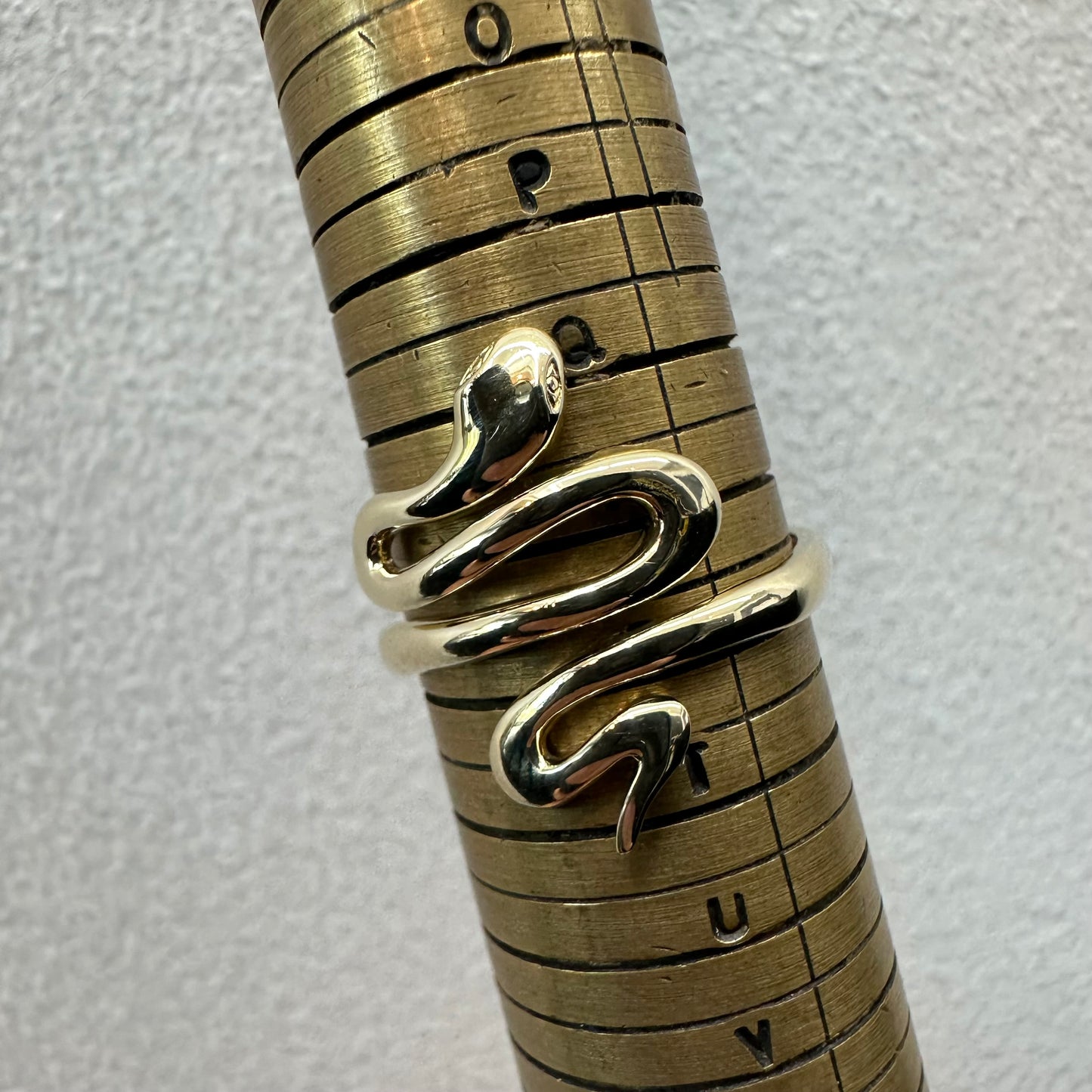 9Ct Yellow Gold Serpent Ring