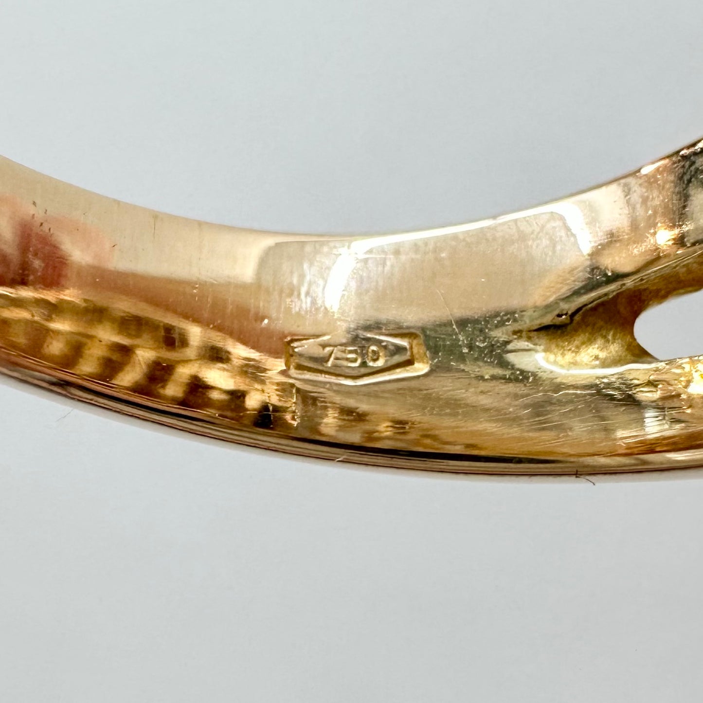 18Ct Yellow Gold 1.00Ct TW Diamond Dress Ring Sz M 1/2