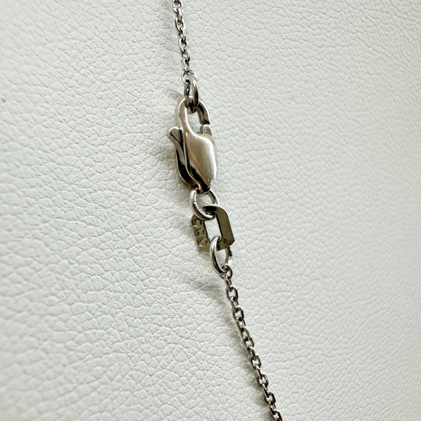 14Ct White Gold Multi-Gemstone Trace Necklace 50cm