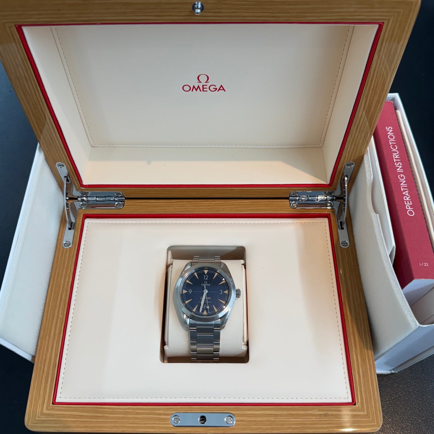 Omega Seamaster Railmaster Co-Axial Master Chronometer 220.12.40.20.01.001 Full Set