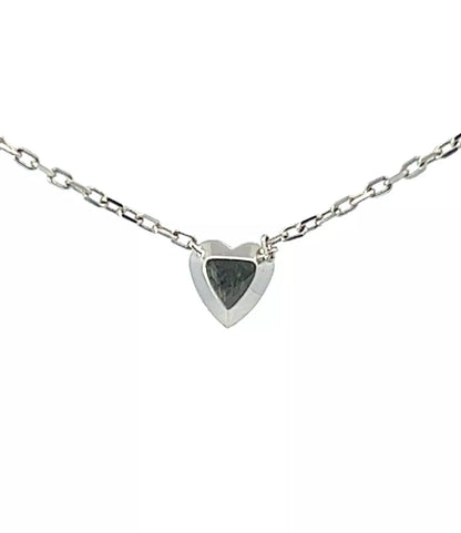 18Ct White Gold Cartier Mini Heart Of Diamond Necklace