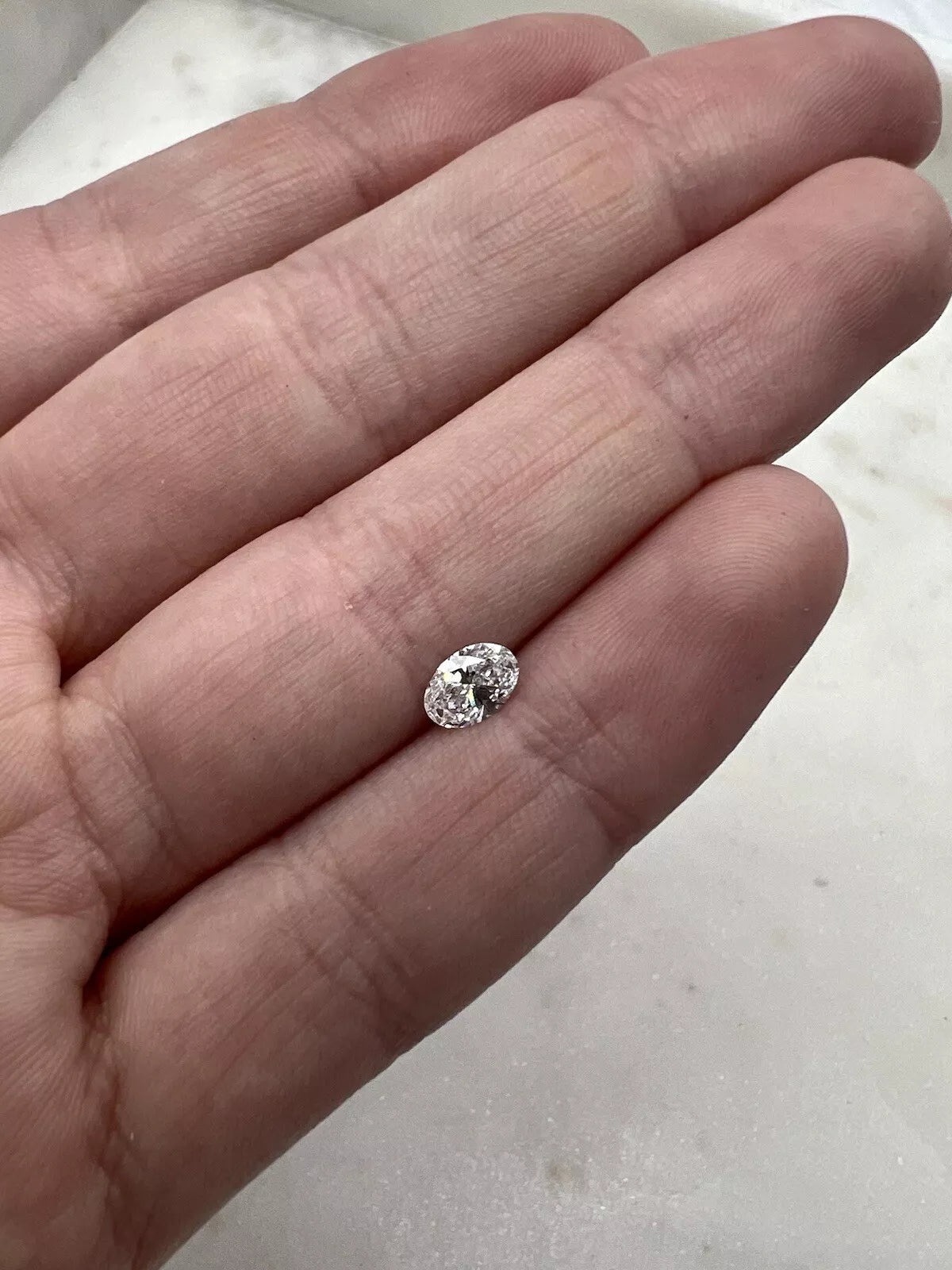 Certified Oval Cut 0.34 Carat IGI Lab Created Grown Loose Diamond D/VS 1