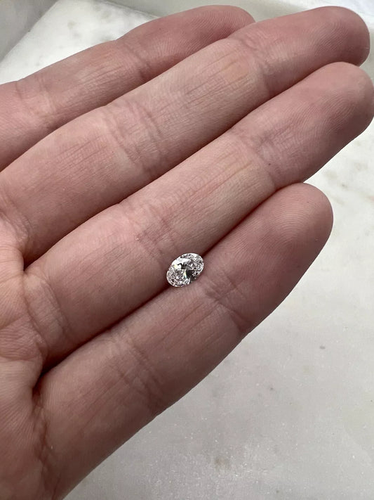 Certified Oval Cut 0.34 Carat IGI Lab Created Grown Loose Diamond D/VS 1