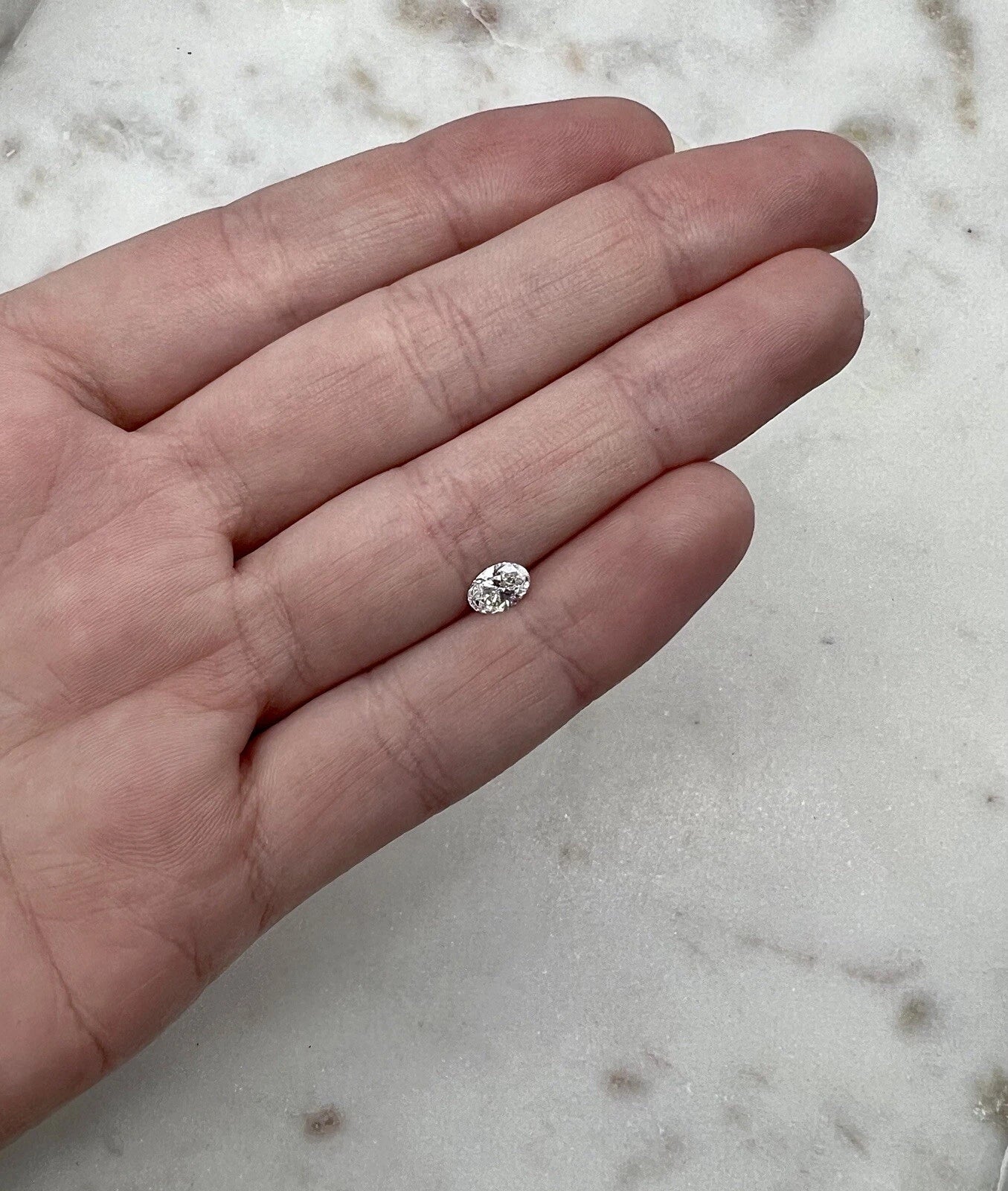 Certified Oval Cut 0.34 Carat IGI Lab Created Grown Loose Diamond D/VS 1