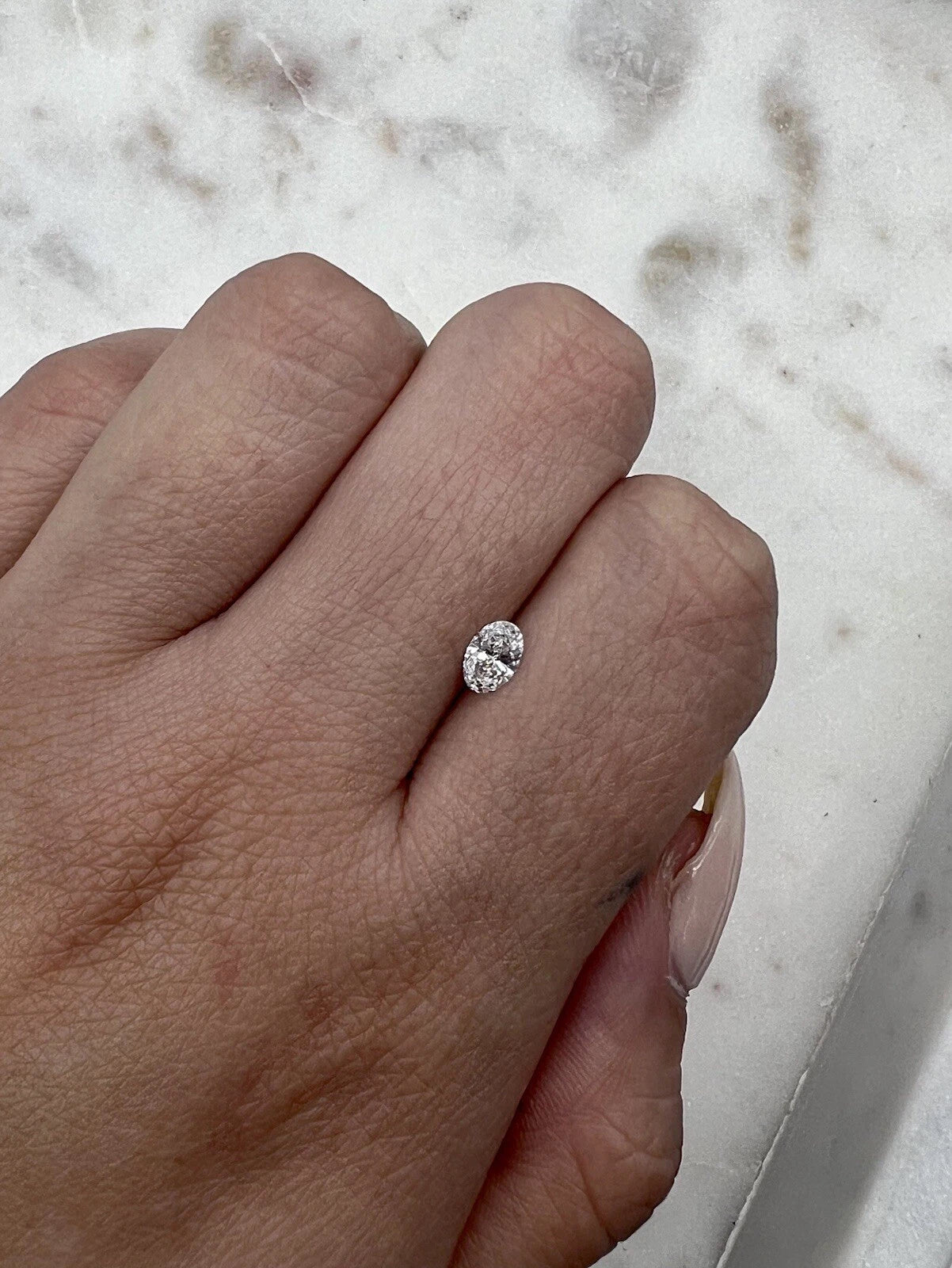 Certified Oval Cut 0.34 Carat IGI Lab Created Grown Loose Diamond D/VS 1