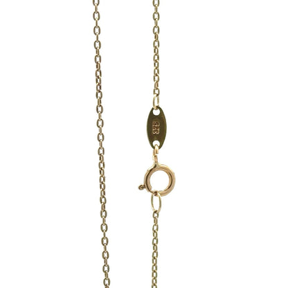 9Ct Yellow Gold Infinity 44cm Trace Necklace