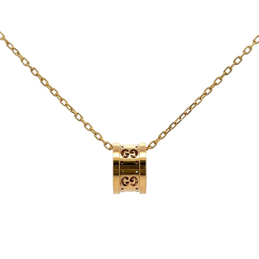 Gucci 18Ct Yellow Gold Icon Twirl 42cm Trace Chain Necklace