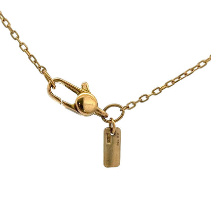 Gucci 18Ct Yellow Gold Icon Twirl 42cm Trace Chain Necklace