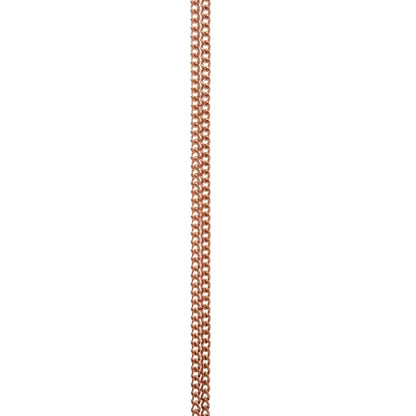 9Ct Rose Gold Morganite & Diamond Accent Floral Enhancer 60cm Trace Necklace