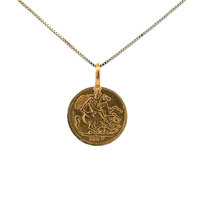 20Ct Yellow Gold Panchayudha Pendant