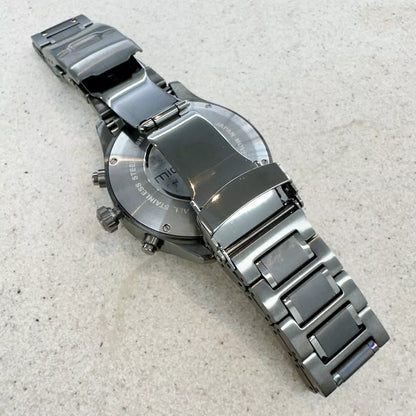 Michael Hill Solar Powered Chronograph Men's Black Toned Stainless Steel Watch