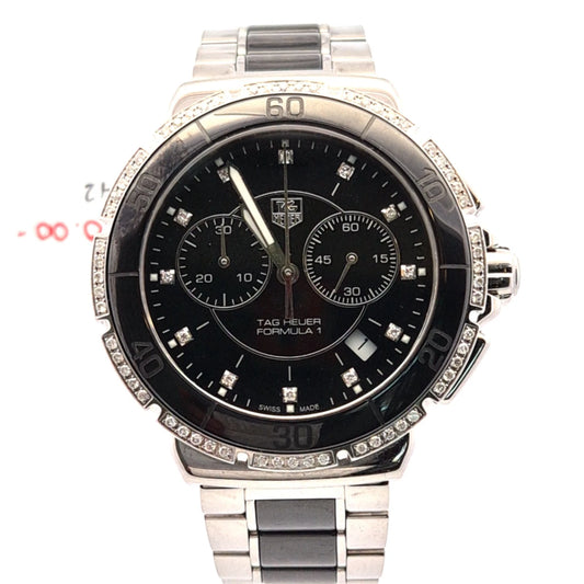 TAG Heuer Formula 1 Black Ladies 41mm Watch - CAH1212.BA0862