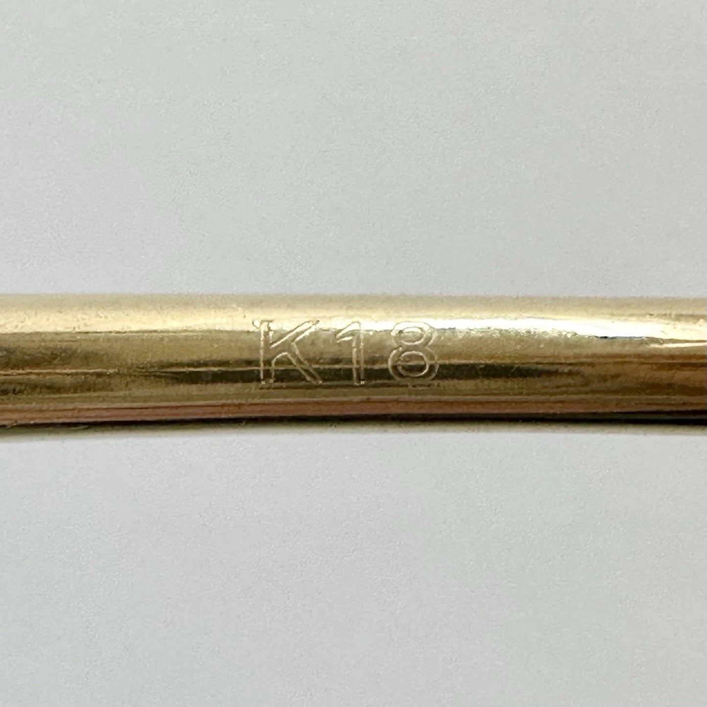 18Ct Yellow Gold Single Nail Coil Ring Sz M